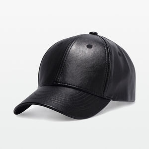 Gorra de Cuero de Primera Calidad para Hombre, Logotipo Personalizado, Estilo Motero Vintage, Ajustable, Gorra de Béisbol de Cuero Genuino - Product Image 4