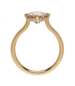 แหวนแต่งงานแบบโซลิแทร์ทรงกลมเจียระไนบริลเลียนท์ทองคำแท้ 14K ประดับเพชรเลี้ยงในห้องปฏิบัติการ สำหรับทุกเพศ - Product Image 3