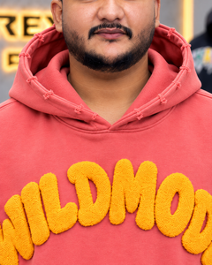 Sweat à capuche personnalisé pour homme, avec lettres en chenille, style streetwear, coupe oversize, en molleton, avec poche kangourou et étiquette personnalisée - Product Image 5