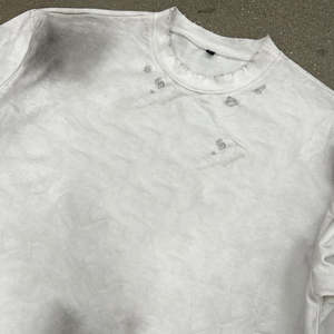 Camiseta de corte holgado y pesado para hombre, estilo vintage, con efecto lavado y corte cropped - Product Image 3