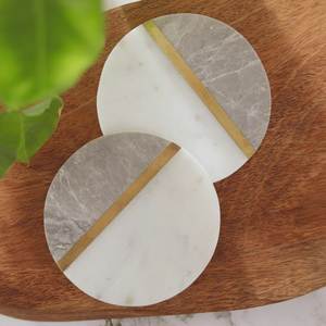 Modern Design Marble Coaster Stone Coaster Wood Marble Coaster Stone and Coaster Tea Place Mats At Factory wholesale Price - Product Image 5