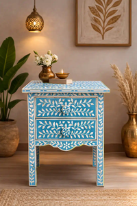Customized Resin Bone Inlay Modern <b>Stool</b> and Ottoman for Bedroom - Product Image 5