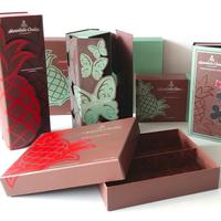 Boîte cadeau en carton kraft imprimé, écologique, recyclable, réutilisable, avec logo personnalisé, pour expédition domestique, confiseries au chocolat et guimauves