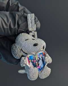 Custom Photo Dog Cartoon Pendant Moissanite Picture <b>Locket</b> Personalized Memory For 925 <b>Silver</b> Fine Jewelry Pendants & Charms - Product Image 1