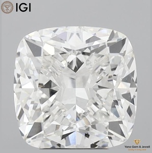 เพชร VS2 ความสะอาดระดับ E สี E รูปทรงคุชชั่น พร้อมใบรับรอง IGI น้ำหนัก 2.50 กะรัต เพชร CVD ที่เพาะเลี้ยงในห้องปฏิบัติการ เหมาะสำหรับแหวนเด่นสะดุดตา - Product Image 1