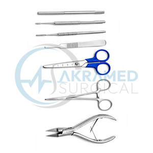 Kit chirurgical Akramed PNA pour avulsion partielle de l'ongle, en acier inoxydable, ensemble d'instruments chirurgicaux manuels de podologie, certifié CE - Product Image 4