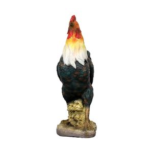 22.4 \ "statue da giardino di gallo a grandezza naturale decorazioni di pollo in cemento all'aperto decorazione di arte del gallo per ornamenti da giardino - Product Image 5