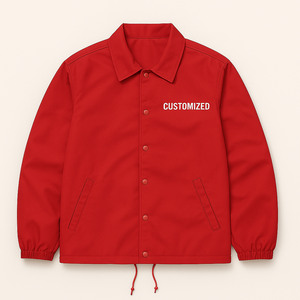 Custom Made Thin Sports <b>Men</b> Coaches <b>Jackets</b> High Quality OEM Service Fast Shipping Waterproof Breathable Coaching <b>Jackets</b> - Product Image 1