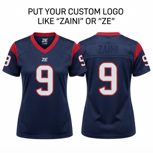 Camiseta de Fútbol Americano Unisex, 220g, 100% Poliéster, Transpirable, Cuello Mao, Tirantes Ajustables, Manga Corta, Logotipo Personalizado - Product Image 1