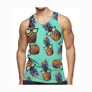Débardeur de sport personnalisé 100 % polyester pour musculation et fitness - Product Image 1