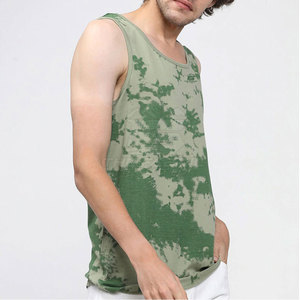 Débardeur de sport pour homme en coton tricoté respirant, idéal pour l'entraînement estival et le quotidien, personnalisable - Product Image 2