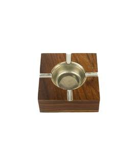 Cendrier rond en aluminium sans fumée pour cigarettes, accessoire de fumeur artisanal haut de gamme pour la maison, le bureau, l'hôtel, le restaurant et la voiture - Product Image 6