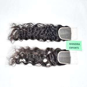 Meilleure qualité HD 5*5 fermeture sans enchevêtrement non transformés cheveux crus vierges indiens tissage temple indien Extensions de cheveux humains - Product Image 3