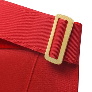 Delantal de terciopelo étnico del Capítulo del Arco Real, rojo, con insignia Triple Tau, de alta calidad, cualquier cantidad que desee, pida a nivel mundial - Product Image 5