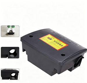 Estación de Cebo para Roedores Medianos, Caja para Ratones de Plástico Resistente, Caja de Control de Plagas Segura y Resistente a Manipulaciones para Uso en Exteriores - Product Image 4