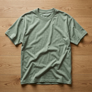 เสื้อยืดโอเวอร์ไซส์ผู้ชาย ผ้าฝ้าย 100% หนานุ่ม ทรงหลวม ไหล่ตก สีเขียวเซจ ล้างแบบวินเทจ เสื้อยืดเปล่าสำหรับขายส่ง - Product Image 5