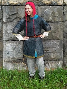 Chemise en maille à demi-manches : Haubert viking en acier doux, Armure médiévale Philip Patton - Product Image 4