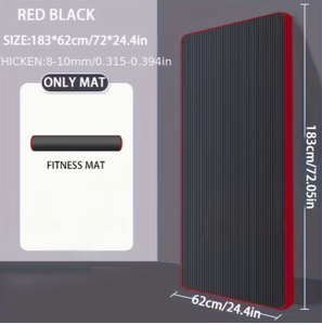 Tapis de sol de voiture antidérapants double face noirs avec bordure rouge - Product Image 6