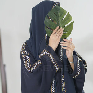 Kaftan Abaya ouvert sur le devant, style moderne et modeste, pour un look tendance - Product Image 5