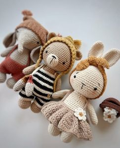 Muñeco de Peluche Amigurumi de Bambú Hecho a Mano, Lindo Regalo para Bebés, Decoración Suave para el Hogar, Coleccionable, Biodegradable, con Aroma a Coco - Product Image 6