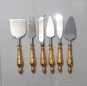 Premium Quality Flatware <b>Set</b> & 18/<b>8</b> Stainless Steel Skeleton Design Handle Cutlery <b>Set</b> of 5pcs Durable Mirror Polish <b>Dinnerware</b> - Product Image 6