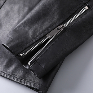 Apparel Cloth Professional Manufacturer Made <b>Winter</b> Warm Men's High Street Vintage Leather Biker <b>Jacket</b> <b>Waterproof</b> Windproof - Product Image 6