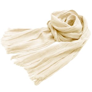 Osaka Japan UV Protective 100% Cotton <b>Scarf</b> Breathable Light Beige Casual Summer 22cm*178cm Low MOQ Wholesale HIORIE - Product Image 1