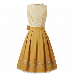 Robe Dirndl pour femmes, tissu respirant imprimé sur mesure, longueur genou, sans manches, broderie allemande, robe Dirndl pour femmes pour les événements - Product Image 2