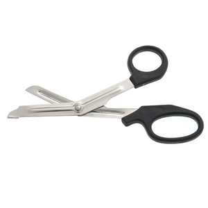 Multi-Cut Utility Scissors 7.5″ Serrated Black Stainless Steel <b>Surgical</b> Medical Bandage Trauma Dressing Cutting <b>Instrument</b> - Product Image 1