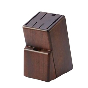 Exclusive Brown Color Wooden <b>Knife</b> <b>Holder</b> Natural Finished <b>Knives</b> Stand for Home Kitchen Use High Quality <b>Knife</b> <b>Holder</b> - Product Image 1