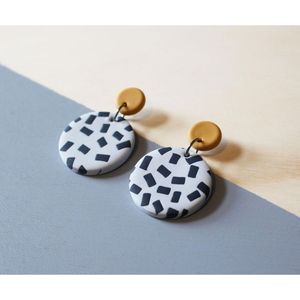 Stylish <b>Resin</b> <b>Earrings</b> Glossy Finish Modern Design Durable Luxury Fashion Accessories Designed Skilled Artisans Crystal RR - Product Image 2