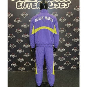 Ensemble de survêtement décontracté respirant et écologique personnalisé avec sweat à capuche et pantalon de jogging réfléchissant pour la course nocturne, unisexe, deux pièces - Product Image 2