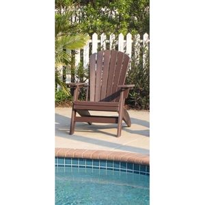 Sedia Adirondack Marrone per Patio e Giardino, Robusta in HDPE Poly Lumber per Bordo Piscina - Product Image 5