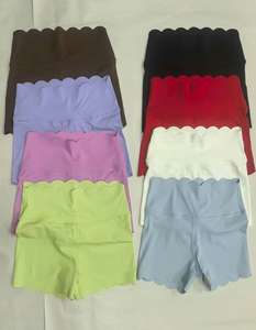 Conjunto Deportivo de Dos Piezas para Mujer, Top de Yoga de Un Hombro y Pantalones Cortos de Cintura Alta, Estilo Media Luna, Venta al Por Mayor - Product Image 3