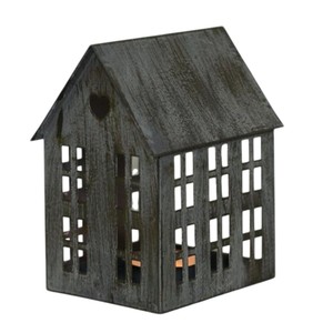 Black Metal Haunted House <b>Halloween</b> Lantern Tabletop Mantel <b>Decoration</b> Lantern For <b>Indoor</b> Outdoor Use Decorative Figurine - Product Image 6