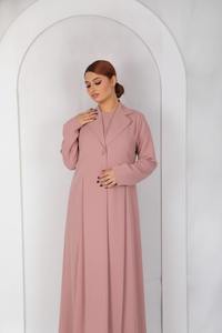 Elegant Resha Abaya for Muslim <b>Women</b> Breathable Lightweight Modest UAE Traditional <b>Dress</b> Wholesale Designer Full Length Eid Wear - Product Image 3