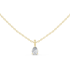 Collier Pendentif Classique de Luxe en Diamant Taille Poire pour Femme, Pendentif et Breloque en Argent avec Diamant Moissanite pour Femme - Product Image 2