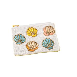 Pochette à monnaie de luxe brodée de perles de rocaille, motif ethnique, style de soirée, par un créateur - Product Image 3