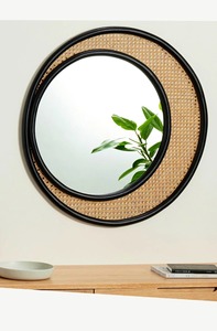 Luxurious Style Rattan <b>Round</b> <b>Mirror</b> For Wall Decor <b>Bathroom</b> Bedroom Spa Natural Handwoven Boho Elegant Home Accent - Product Image 4