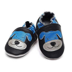 Chaussons pour bébé en cuir véritable avec imprimé cerf mignon, mocassins pour bébé tendance, design animal pour le marché américain - Product Image 2