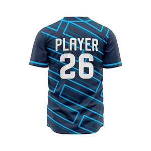 Camisetas de Béisbol/Sóftbol Personalizadas con Logotipo, Transpirables, de Secado Rápido, Unisex, para Adultos, 100% Poliéster, Impresión por Transferencia de Calor - Product Image 2