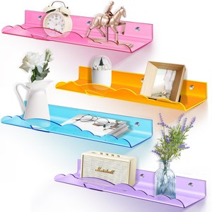 Bamboo Ceramic Tile Mosaic <b>Wall</b> <b>Shelves</b> <b>Floating</b> <b>Shelves</b> Single Mid Century Modern OEM Custom Wholesale | Aqudus Saleem India - Product Image 1