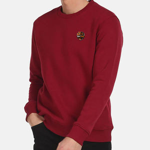 Sudadera de Cuello Redondo para Hombre, 100% Algodón, Lisa, Invernal, Ecológica, Ligera, Informal, de Manga Larga - Product Image 1