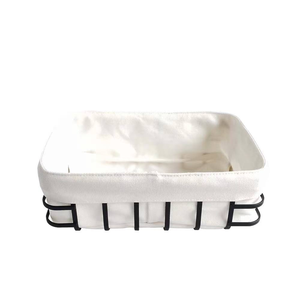 Best Price for Metal Wire <b>Bread</b> <b>Basket</b> and Removable White Pouch Cover High Quality Fancy <b>Bread</b> <b>Basket</b> - Product Image 3