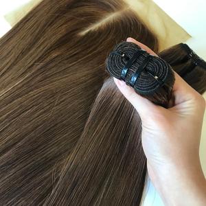 Mèches de Cheveux Lisses Raides SDD de Qualité Supérieure Couleur Café Brun avec Closure, 100% Cheveux Humains Bruts Vietnamiens à Prix de Gros - Product Image 6