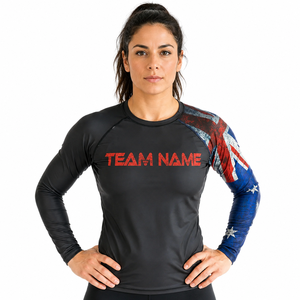 Camiseta de Compresión Personalizada para Mujer, Manga Larga, BJJ MMA, Sublimación Completa, Jiu Jitsu No Gi, OEM - Product Image 1