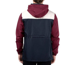 Chaqueta Cortavientos Acolchada con Capucha y Bloques de Color para Hombre, con Cierre de Cremallera, Estilo Casual para Otoño, con Bolsillo Frontal, Corte Regular - Product Image 3