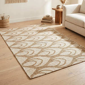 Alfombra de Área Estampada de Algodón Reciclado Colorida para Sala de Estar Boho y Estudio Creativo - Product Image 2