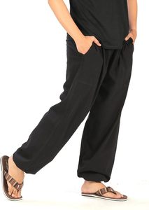 Pantalones Deportivos Holgados para Hombre de Algodón, Pantalones de Descanso con Cordón, Corte Relajado, Ideales para Comodidad - Product Image 2