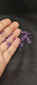 พลอยอะเมทิสต์แอฟริกันสีน้ำเงินธรรมชาติคุณภาพสูงขนาด 3 มม. รูปทรงกลมแบบคาโบชอง สำหรับทำเครื่องประดับ - Product Image 3